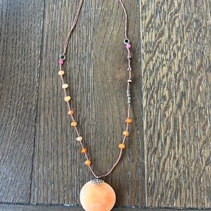 Silpada Orange Beaded Necklace in new condition